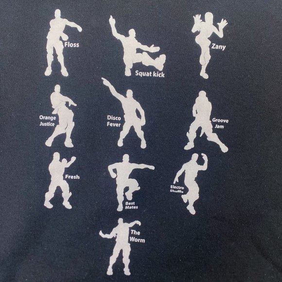 Boy's Black Hoodie | Floss Like A Boss Trendy Kid's Hooded Sweatshirt | Gildan L - Picture 4 of 7